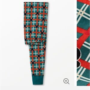 Disney Hanna Andersson Adult Medium Christmas Plaid Pajama‎ Pants Long John
